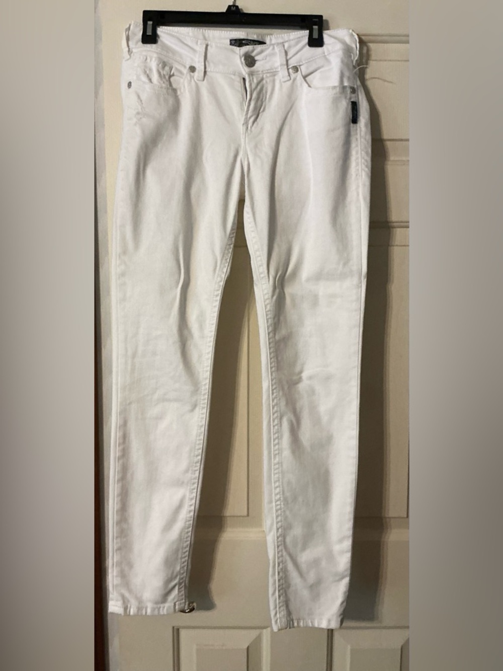Silver Jeans White Suki Slim Fit Jeans